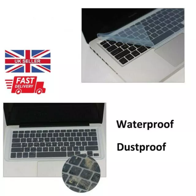 Keyboard Cover Silicone Protector Film Laptop 13" 14" 15" Dust and Waterproof