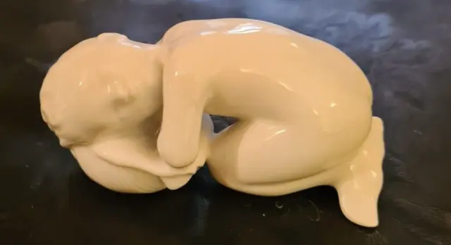 Bing & Grondahl “Seaboy Resting” #2315 Blanc De Chine Figurine