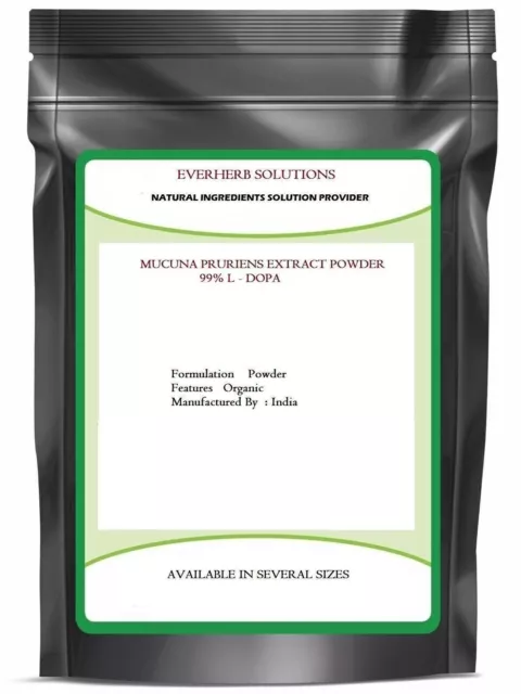 Poudre d'extrait de Mucuna Pruriens 99%, L-Dopa de haute qualité améliore...