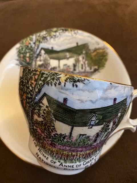 Royal Winton Tea Cup And Saucer ANNE OF GREEN GABLES Home Grimwades Vtg England