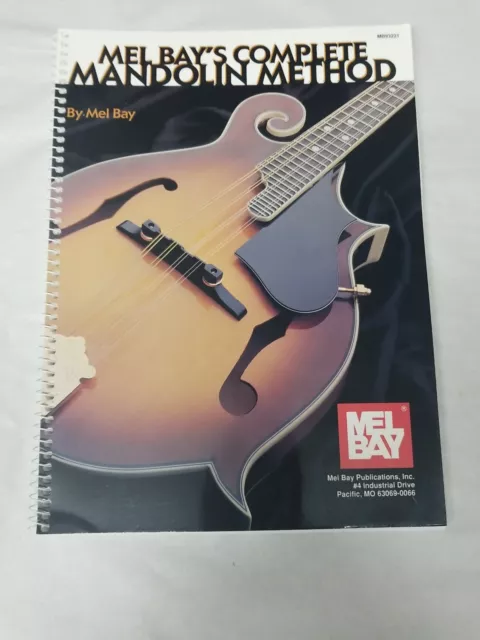 Mel Bays Complete Mandolin Method Spiral Bound Book Excellent Condition