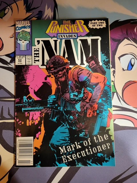 Punisher Invades The ‘Nam #53 • KEY Origin of Punisher Skull! (Marvel 1991)