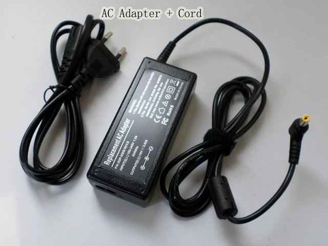 Power Supply Cord For Gateway MD2614u MD7820u MS2285 MS2273 MS2274 NV53 NV78 65W