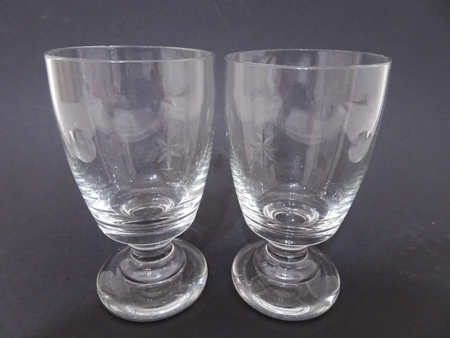 Lkiuz5 - 2 X Antique Verre - Vintage - Touches Décoratives - Handgefertigt -