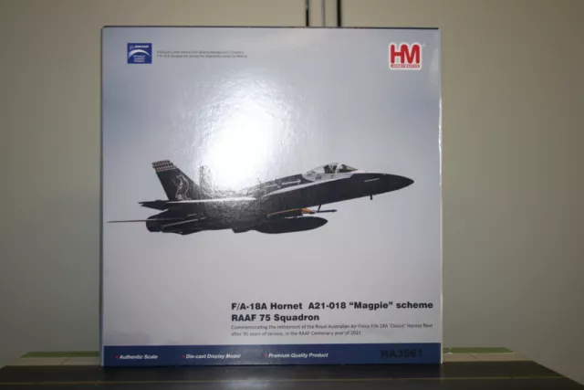 Hobby Master 1:72 RAAF F/A-18A Hornet A21-18 "Magpie" (HA3561) Tindal 75 Sqn