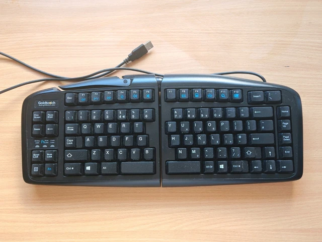 GOLDTOUCH V2 ADJUSTABLE Ergonomic Keyboard - Model Sk2730 - Black £52. ...