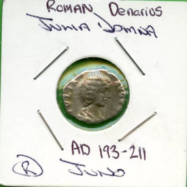 Roman Ancient Silver Denarius Coin Julia Domna AD 193-211