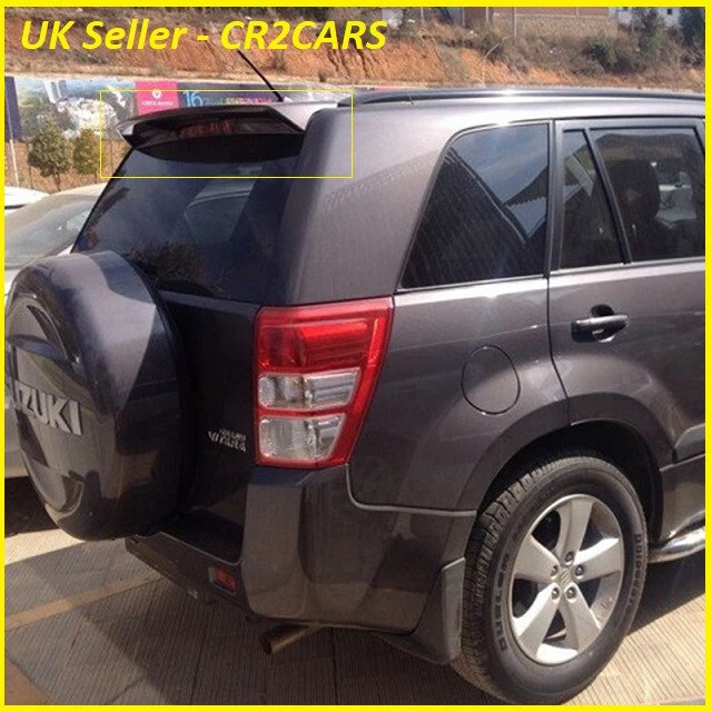 CR2CARS Rear Roof Spoiler For Honda CR-V MK3 2006-2012 – Unpainted Black Fiberglass