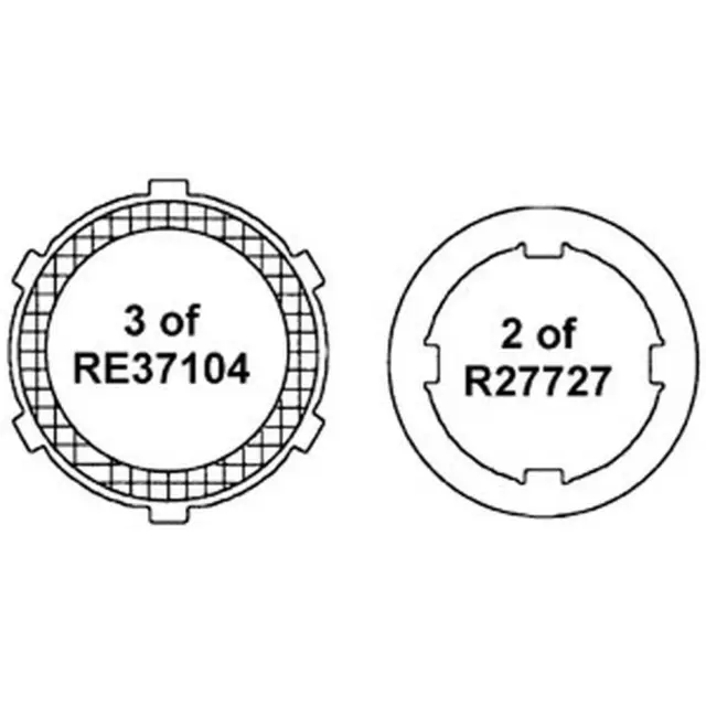 WN-RE37119-PEX Disc, Clutch, Kit Fits John Deere 2010 2520 3010 3020 4000 4010