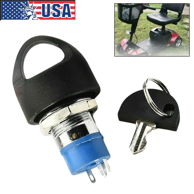 REPLACE MOBILITY SCOOTER Spare Start On/off Ignition Switch 2 Keys Fit