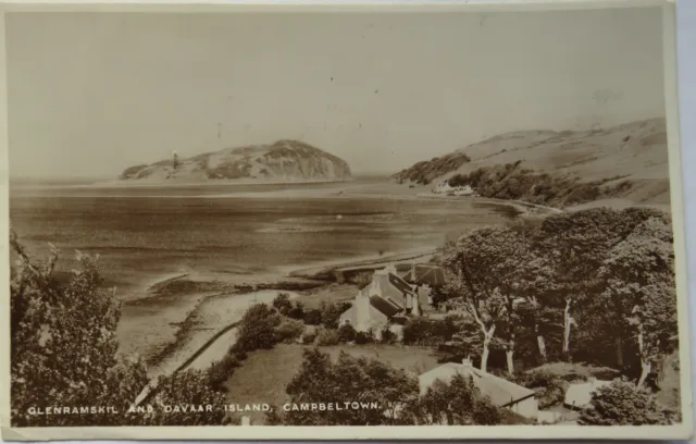 Old Postcard of Glenramskil and Davaar Island, Campbeltown
