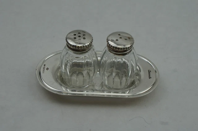 Vintage Christofle Sterling Silver 925 Salt & Pepper Set