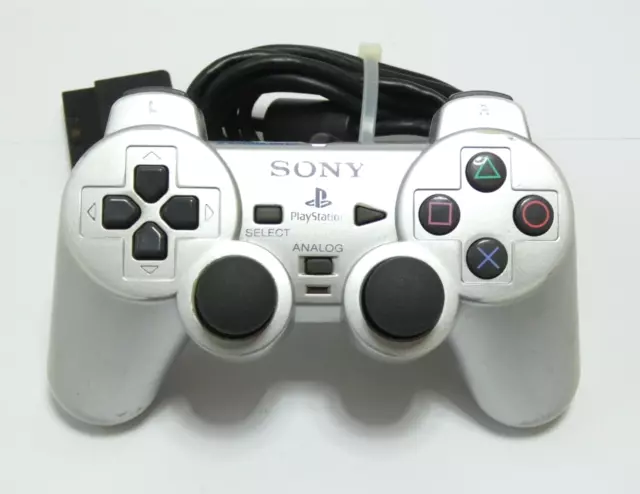 Manette Sony Playstation 2 Grise Officielle Dualshock 2 Console Ps2 Scph 10010