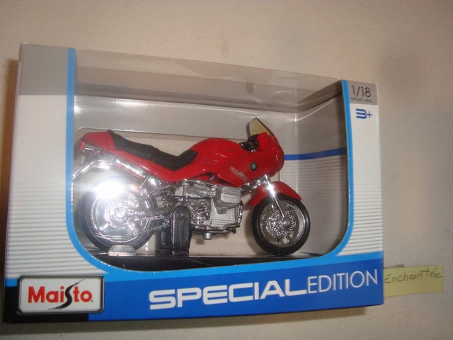 Miniature Moto BMW R 1100 RS Bleue - Maisto échelle 1/18 - Modèle Réduit Occasion Collection