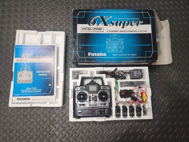 FUTABA 6X SUPER 6-Channel Radio Control System Used FREE SHIPPING