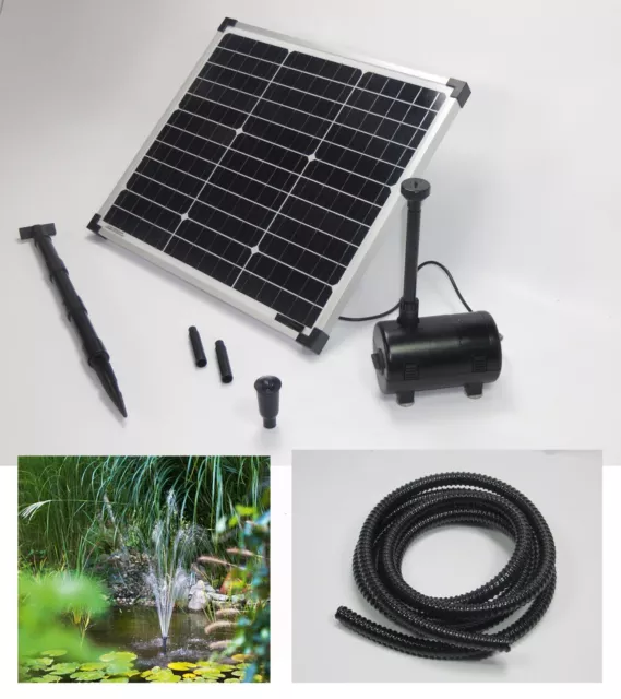 50W Solarpumpe  Teichpumpe Gartenteich Springbrunnen Pumpe Solar Teich Bachlauf