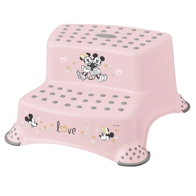 Keeeper Tritthocker zweistufig mit Anti-Rutsch-Funktion Minnie Maus Rosa TOP