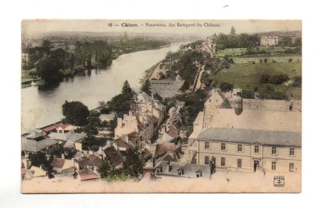 37 - CPA - Chinon - Vista De Murallas Del Castillo (A630)