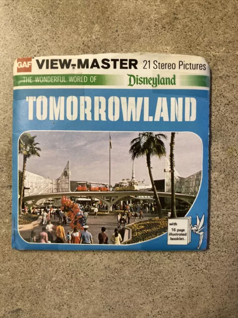 Vintage GAF Viewmaster A179 The Wonderful World Of Disneyland Tomorrowland 