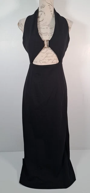 ZARA HALTER DRESS With Cut-Out Detail And Buckle Black Size S M L 3152/366  New 14.95 - PicClick UK