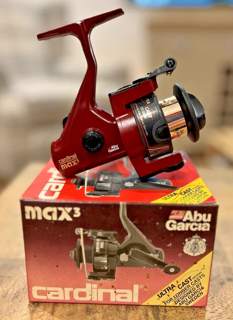 1990s abu garcia reels ABU GARCIA CARDINAL max 3 fishing reel NEW OLD STOCK 1990S spin float  fishing £35.00