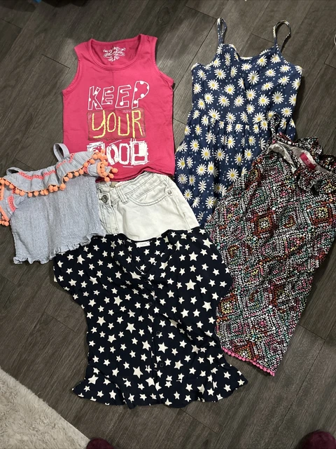 Girls summer clothes bundle age 7-8 years