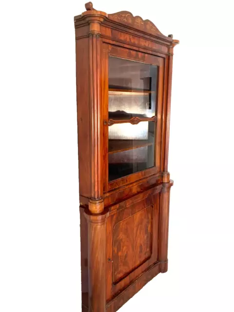 Biedermeier Eckvitrine Hamburg 1830 2