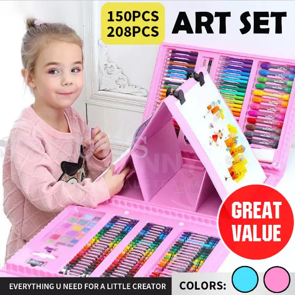 208 PCS ART Drawing Kit for Kids all in 1 Girls Boys best gift