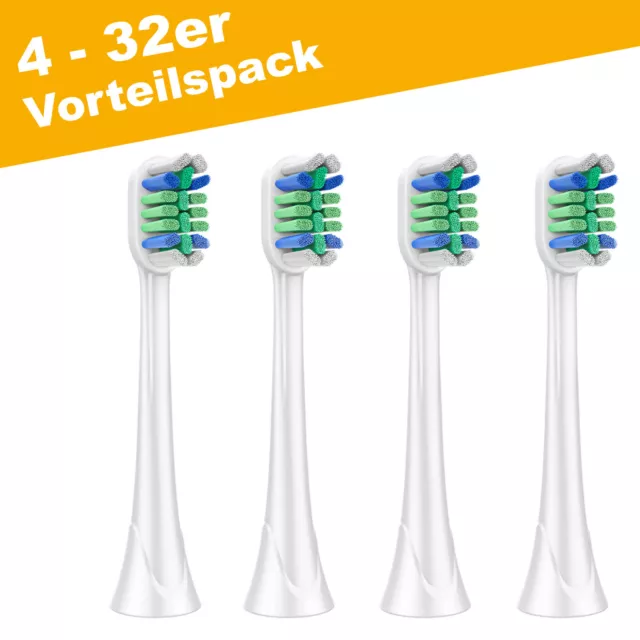 4 - 32 Stück Ersatzbürsten für Philips Sonicare Aufsteckbürsten Bürstenköpfe 551