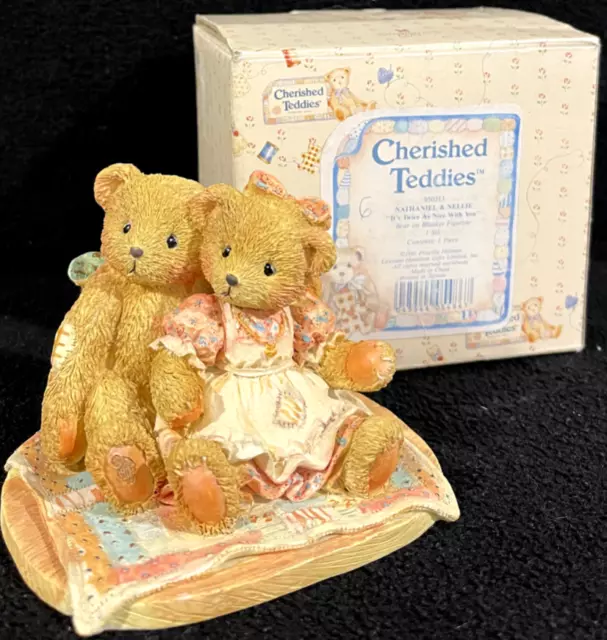 Cherished Teddies Nathaniel & Nellie "Its Twice As Nice With You" 1991 #950513