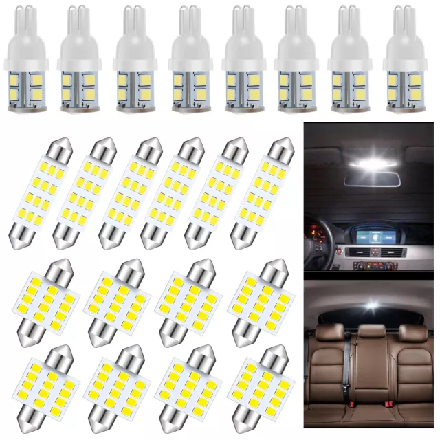 20/24/36x LED Interior Lights Bulbs Kit Car Trunk Dome License Plate Lamps `^