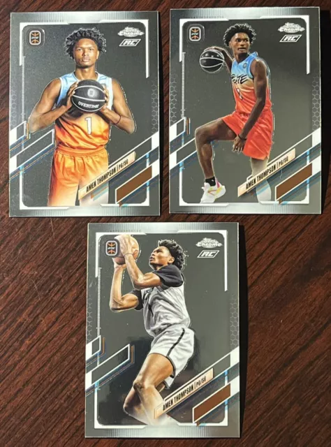 2022 TOPPS CHROME Amen Thompson Overtime Elite Rookie Card - No