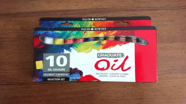 Daler Rowney Graduate Oil Colour Set - 10 x 38ml - New