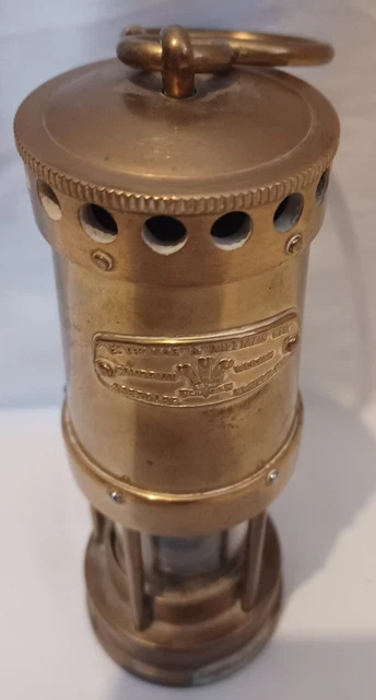 E. Thomas & Williams Aberdare Cambrian Welsh Brass Miners Lamp 3
