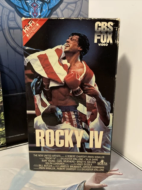ROCKY IV 4 (1985) -VHS Tape -Sylvester Stallone - CBS FOX Video Hi
