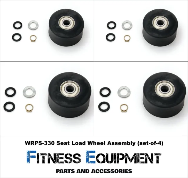 FITNESS REPAIR SPARE PARTS WaterRower Seat Load Wheel Assembly Set-of-4 WRPS330