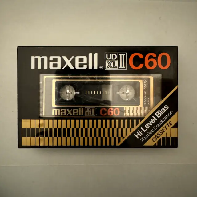 MAXELL UD XL II C 60 Hi-Level Bias Type 2 Chrome Audio Cassette Tape 1980  SEALED £31.19 - PicClick UK