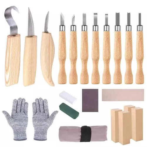HOSPAOP SET DI utensili da intaglio in legno, set di coltelli da intaglio  (c4N) EUR 39,83 - PicClick IT