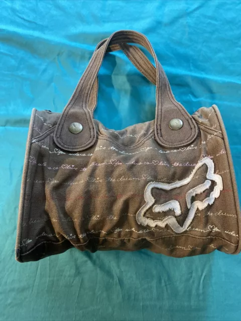Fox Racing Brown Handbag Purse Fox Racing Brown Handbag Purse