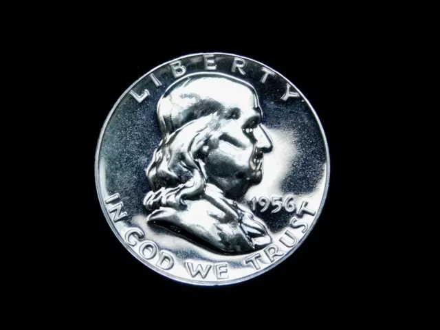 1956 50c Proof Franklin Silver Half Dollar