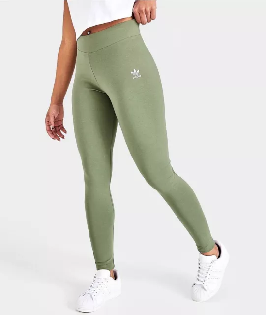 Adidas Originals Tight Fit Mid Rise Full Length Leggings Womens Size Extra Small