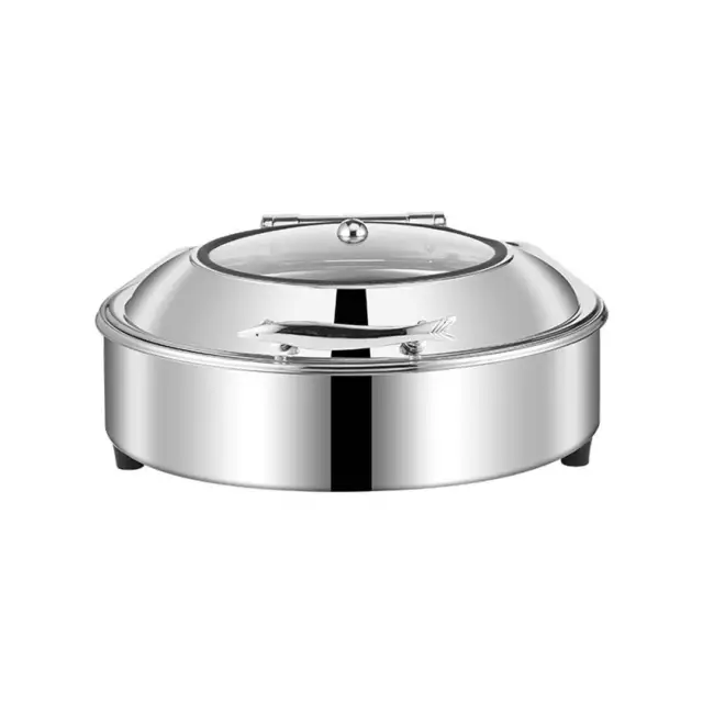 SOGA Stainless Steel Round Chafing Dish Tray Buffet Cater Food Warmer Chafer wit