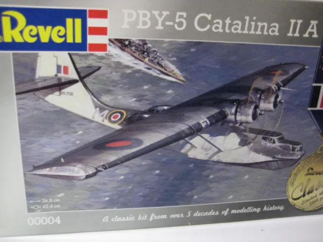 Revell 1/72 PBY-5 Catalina IIA Classic Plastic Model Plane Kit 00004 Open Box