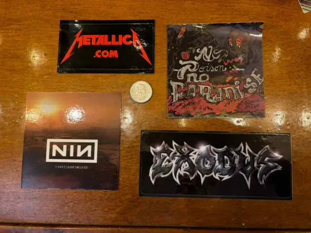 Nine Inch Nails Sticker+ random stickers, (Lot of 4)Promo + free, flag sticker