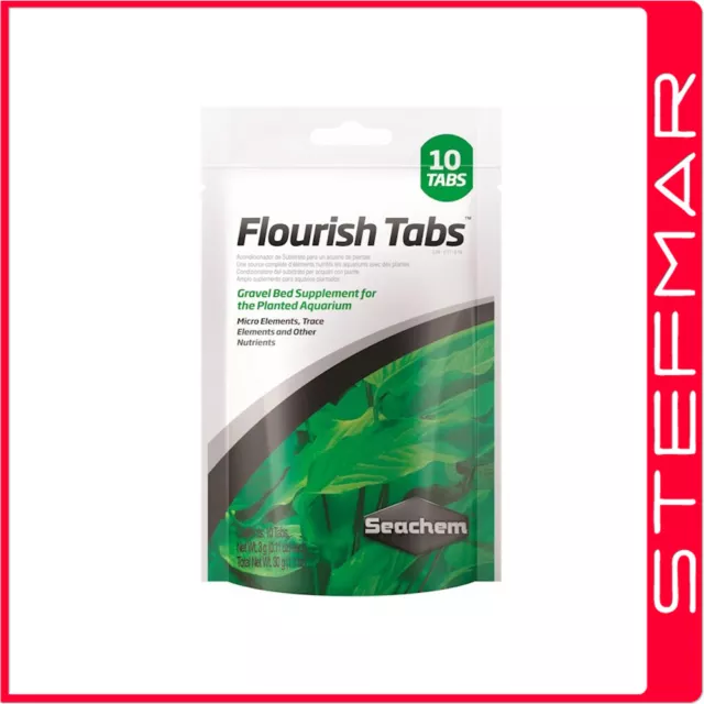 Seachem Flourish Tabs 10 Pack Aquarium Plant Food Tablets Fertiliser Fish Tank