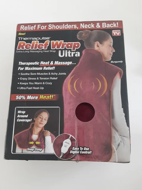 Envoltura de masaje vibratorio Thermapulse alivio - Borgoña