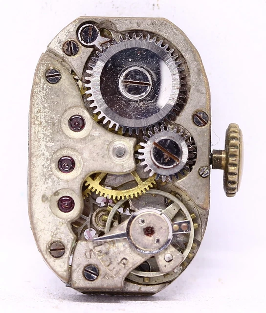 Mouvement De Montre Mécanique ESKA Pour Poignet - À Réviser Ou Pour Pièces - Occasion