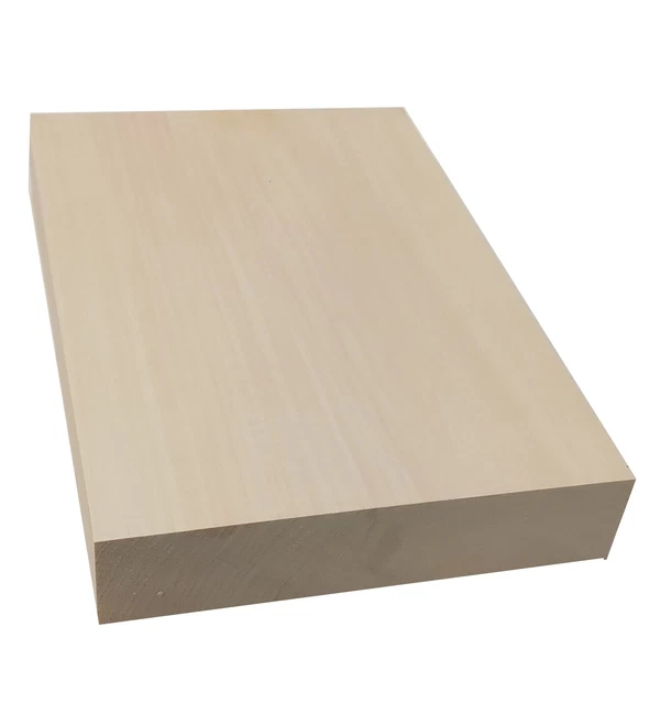 1 Stück Lindenholz, unbehandelt zum Drechseln oder Schnitzen 30x20x4,5cm
