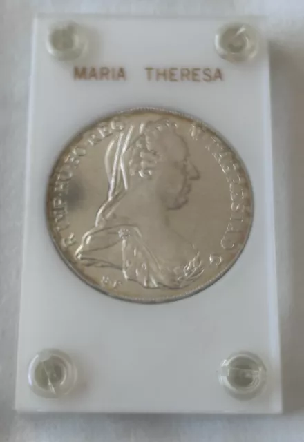 1780 Maria Theresa Thaler  Silver Coin - Restrike in holder