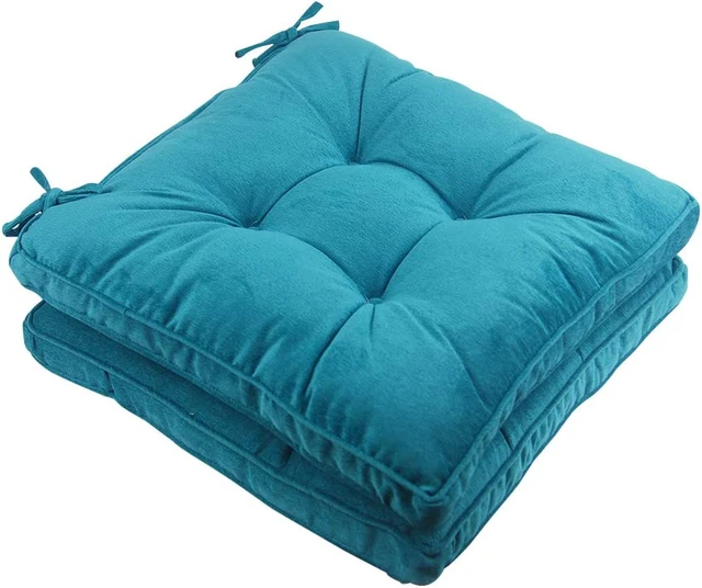 Patio Chair Pads Cushions 18X18 Inch Square Floor Pillows Pad for Outdoor Kitche